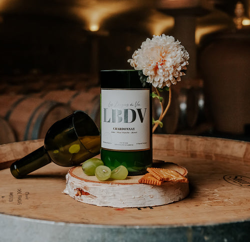 Bougie Chardonnay LBDV – Format verre classique sur tonneau de vin